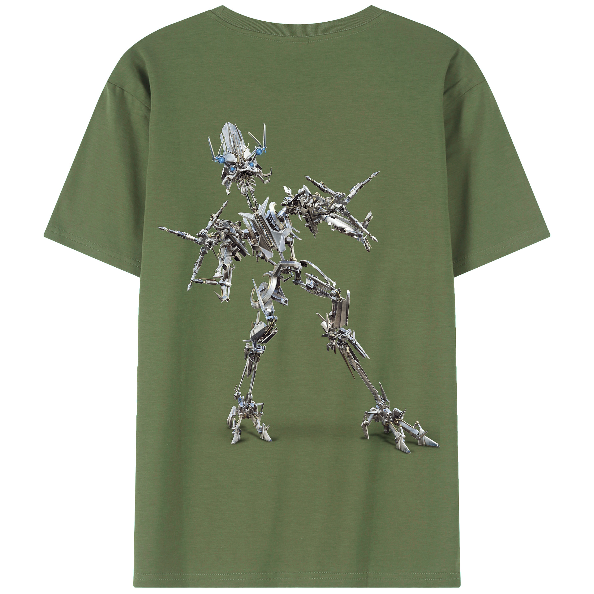 （画像用）  綿100％ メンズ半袖Tシャツ（バックプリント） 通気性